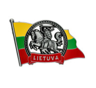 Magnetas Lietuvos vėliava su Vyčiu Magnetas Lietuvos vėliava su Vyčiu